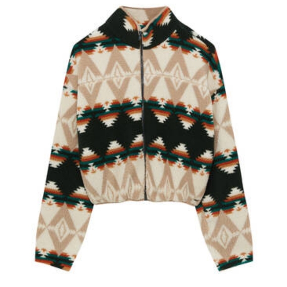 EUC Pull & Bear Sherpa Aztec Jacket - Picture 7 of 7